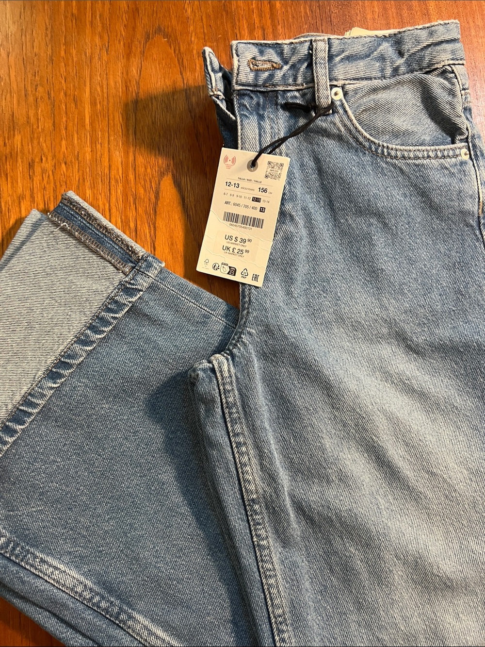 Zara Light Wash High-Rise Denim Jeans